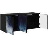  ormar za montažu na zid RAALTE 102 x 33 x 40 cm Crni hrast | shoptok.hr