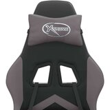  Okretna igraća stolica crno-siva od umjetne kože | shoptok.hr