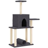  Penjalica za mačke sa stupovima za grebanje tamnosiva 122 cm | shoptok.hr
