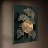Styler Tiskana slika z okvirjem 60x80 cm Gold Ginkgo – | Shoptok.si