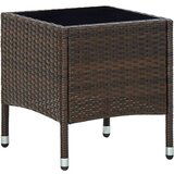 vidaXL Vrtni stol smeđi 40 x 40 x 45 cm od poliratana | shoptok.hr