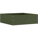 vidaXL Robovi trave Oljčno zelena 40 x 40 x 13 cm Jeklo | Shoptok.si