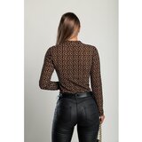 Fenzy Prozirni Bodi S Geometrijskim Uzorkom, Smeđi | shoptok.hr