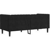  Chesterfield sedežna garnitura Črna 174 x 74.5 x 70.5 cm Žamet | Shoptok.si