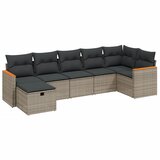  7-dijelni set vrtnih sofa sivi od poliratana | shoptok.hr