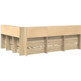 Krevet s policama sonoma hrast 160 x 200 cm Konstruirano drvo | shoptok.hr