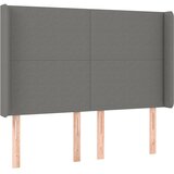 Maison Chic Vzglavna omarica - Nočna omarica - Posteljna omarica z ušesi temno sivo 147x16x118/128 cm blago, (21708461) Cene