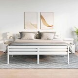 vidaXL Nočne omarice 2 kosa z 2 predaloma bele barve 40x36,5x62 cm | Shoptok.si