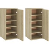 Furnova Omarica za čevlje 2 kosa sonoma hrast 32x35x70 cm iverna plošča, (21955678) | Shoptok.si