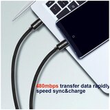 Swissten kabel USB-C/USB-C, platneni, 3A, 1.2m, sivi | shoptok.hr