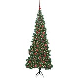 vidaXL Kotično umetno božično drevo Zelena 180 cm PVC in kovina | Shoptok.si