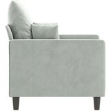  Fotelj svetlo siv 60 cm žamet | Shoptok.si