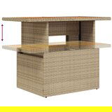  Set vrtnih kauča Set od 7 Bež Siva Ratan Poliester | shoptok.hr