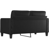  Dvosjed od tkanine crni 140 cm od umjetne kože | shoptok.hr