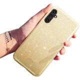 Onasi silikonski ovitek z bleščicami bling za samsung galaxy A55 - zlat | Shoptok.si
