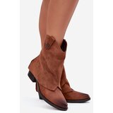 Boto Insulated Cowboy Boots With Heel Camel Sylvette | shoptok.hr