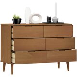  Ladičar MOLDE smeđi 113 x 40 x 80 cm od masivne borovine | shoptok.hr