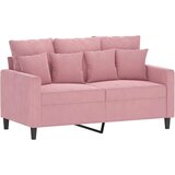  3-dijelni set sofa s jastucima ružičasti baršunasti | shoptok.hr