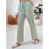 DStreet Spodnie damskie materiałowe wide leg LINESSA zielone | Shoptok.si