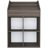  Stalak za dječje časopise sivi i hrast 71 x 30 x 114 cm drveni | Eponuda.com