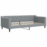  Dnevni krevet na razvlačenje svjetlosivi 90 x 200 cm od tkanine | shoptok.hr
