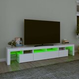 TV omarica z LED lučkami bela 230x36,5x40 cm, (20731051) | Shoptok.si