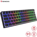 Genesis Gaming tipkovnica THOR 660, mehanska, žična USB Type-C / brezžična Bluetooth, RGB LED osvetlitev, Anti-Ghosting, F1 - F12, aplikacija, črna
