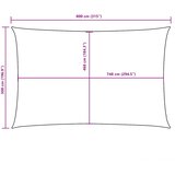  Jedro protiv sunca od tkanine Oxford pravokutno 5x8 m terakota | shoptok.hr