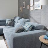 XORA SEDEŽNA GARNITURA, mikrovlakna svetlo modra | Shoptok.si
