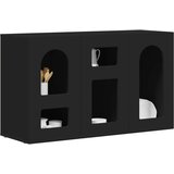  Strani šal Črna 100 x 35 x 59 cm Konstruiran les, (5000107968) | Shoptok.si