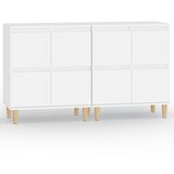 Maison Chic Komoda - Predalnik 2 kosa bela 60x35x70 cm inženirski les, (21721853) Cene