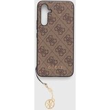 Guess GUHCSA54GF4GBR silikonski ovitek z obeskom za Samsung Galaxy A54 - rjav Cene