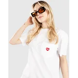 Pocket Heart T-shirt white / red