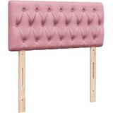 Box spring krevet s madracem ružičasti 90x200 cm baršunasti | shoptok.hr