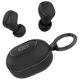 Ksix bežične slušalice Neutron, USB-C, kopča za karabiner, bat. 4h + 16h, crne | shoptok.hr