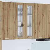 vidaXL viseći ormarić s policom riga umjetnički hrast 60 x 31 x 100 cm | shoptok.hr