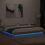  Okvir za krevet s LED svjetlima boja hrasta 180 x 200 cm drveni | shoptok.hr