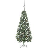 vidaXL umjetno božićno drvce LED s kuglicama i šiškama 210 cm | shoptok.hr
