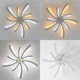  Brilagi - LED prigušiva plafonski luster TWIST LED/55W/230V 3000-6500K bela +daljinski upravljač | Eponuda.com
