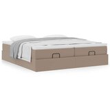 vidaXL Okvir kreveta s madracima cappuccina 180x200cm umjetna koža | shoptok.hr