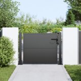 vidaXL Vrtna vrata Crna 100 x 100 cm Čelik s praškastim premazom | shoptok.hr