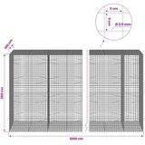  Gabion s žicom debljine 3 5 mm i mrežom 5x5 cm 1050x100x200 cm - 100 cm 200 cm 1050 cm | shoptok.hr