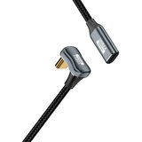 INF U-oblika USB-C kabel (ženski–moški), 10Gbps, PD 100W, 4K@60Hz, siva 2 m, (5000276685) | Shoptok.si