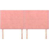  Posteljno vzglavje 4 kosa roza 90x5x78/88 cm žamet, (20932291) | Shoptok.si