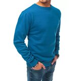 DStreet Bluza męska gładka niebieska BX4983 | Shoptok.si