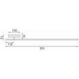 Toolight LED ZIDNA SVJETILJKA NEUTRALNA 12W 92CM APP584-1W | shoptok.hr