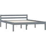  Okvir za krevet od masivne borovine sivi 140 x 200 cm | Shoptok.si