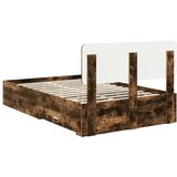  Konstrukcija postelje z vzglavjem Dimljeni oreh 120 x 200 cm, (5000103057) | Shoptok.si