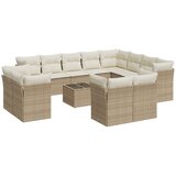  13-dijelni set vrtnih sofa s jastucima poliratan Bež | shoptok.hr