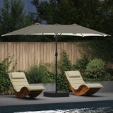  Vrtni suncobran Pijesak i antracit 385 x 209 x 244 cm Poliester | shoptok.hr